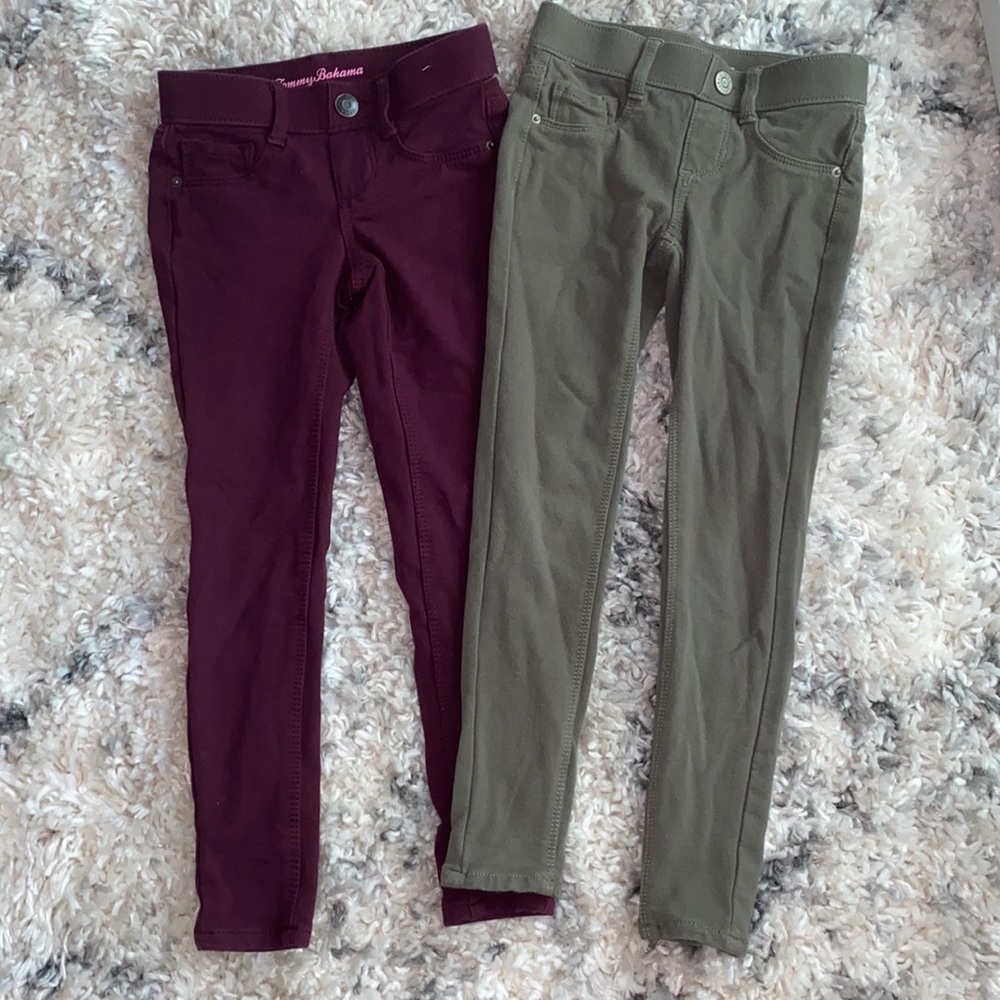 Girls Tommy Bahama jeggings sz 5